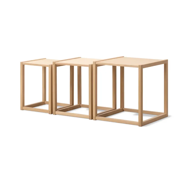 BM375 Nesting table 3 pieces - Light oiled oak - Fredericia Furniture