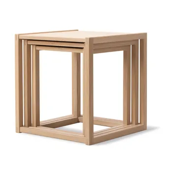 BM375 Nesting table 3 pieces - Light oiled oak - Fredericia Furniture