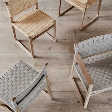 BM61 chair - Braided natural-lacquered oak frame - Fredericia Furniture