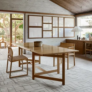 BM61 chair - Braided natural-lacquered oak frame - Fredericia Furniture