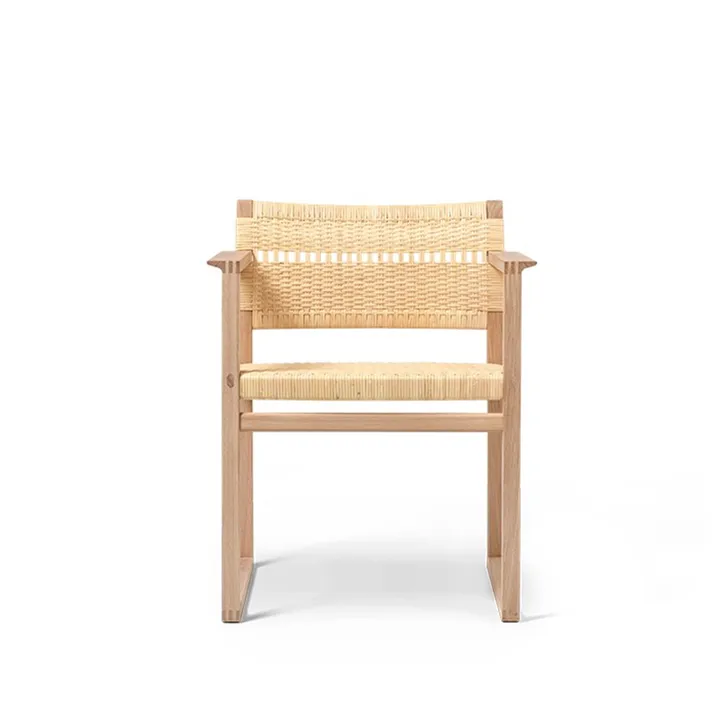 BM62 armchair - Rattan oiled oak frame - Fredericia Furniture