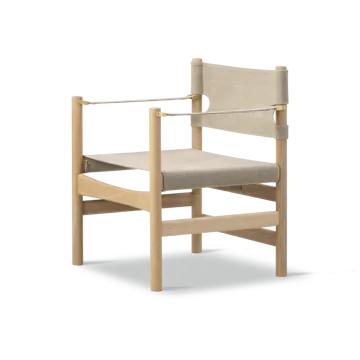 Canvas 21 armchair - Natural canvas-light oiled oak - Fredericia Furniture