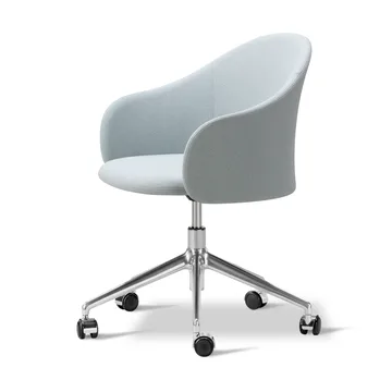 Gomo Armchair armchair swivel base 5-star - Mylla 811-polished aluminium - Fredericia Furniture