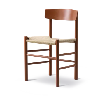 J39 chair - Herritage red-braided natural - Fredericia Furniture