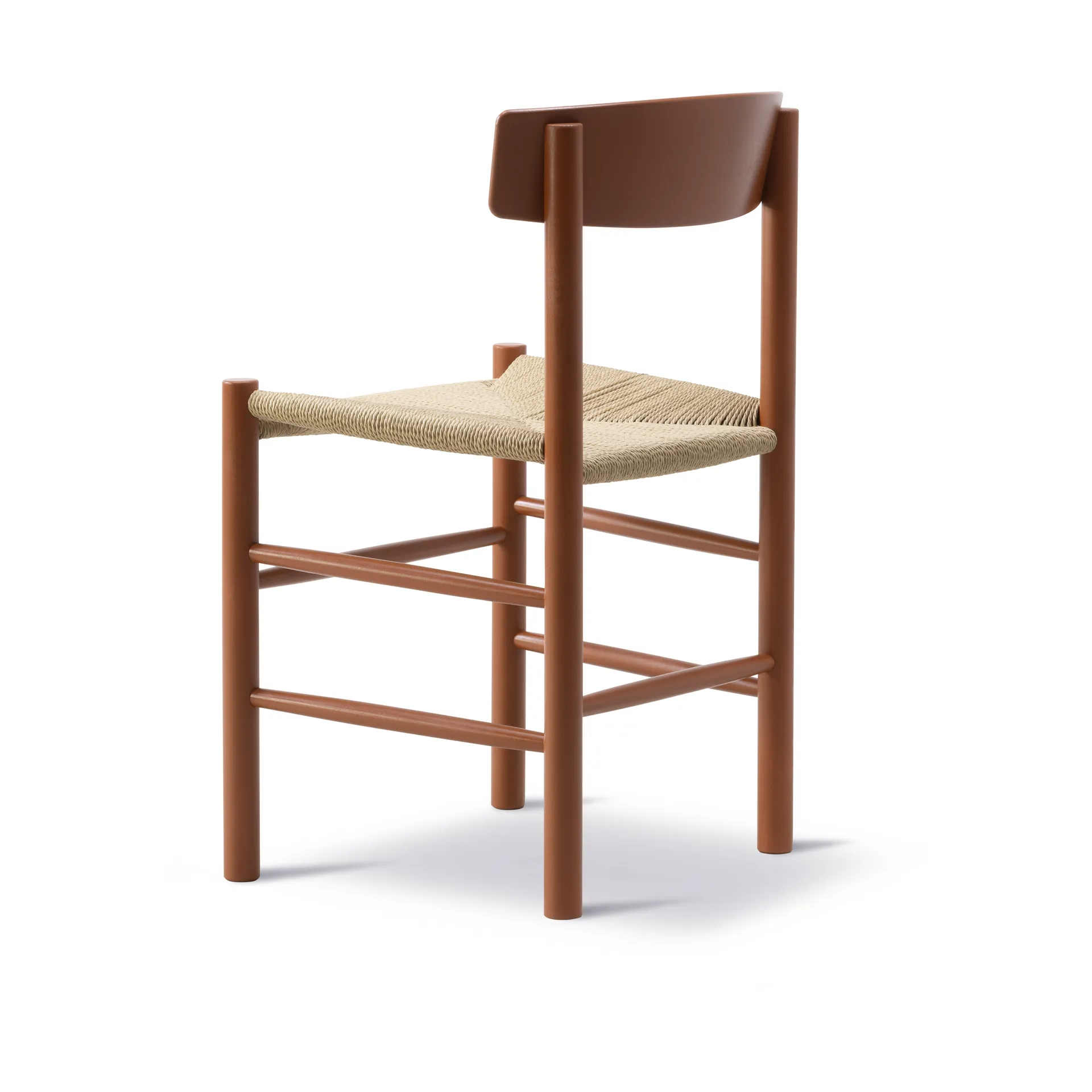 J39 chair, Herritage red-braided natural Fredericia Furniture