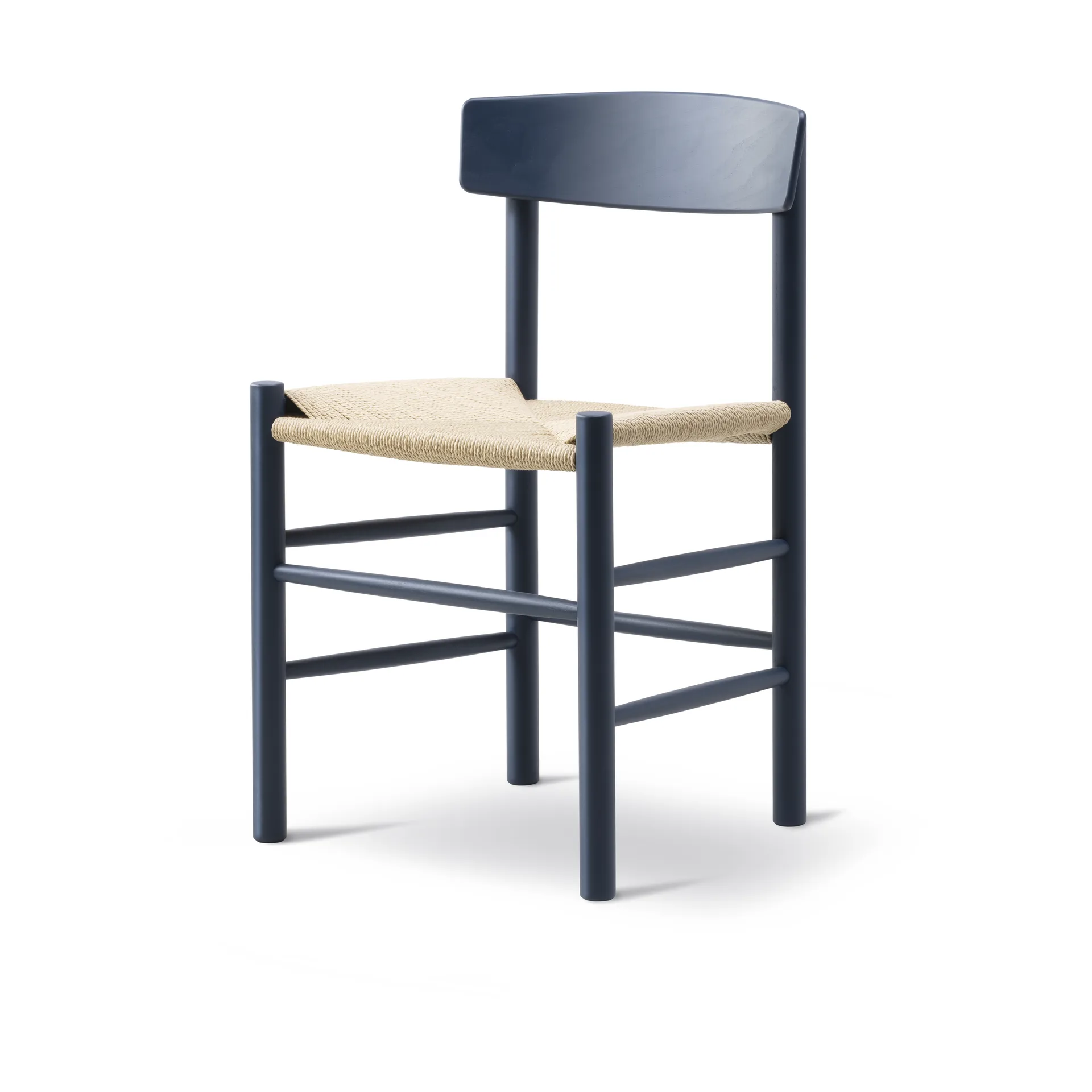 J39 chair, Indigo blue-braided natural Fredericia Furniture