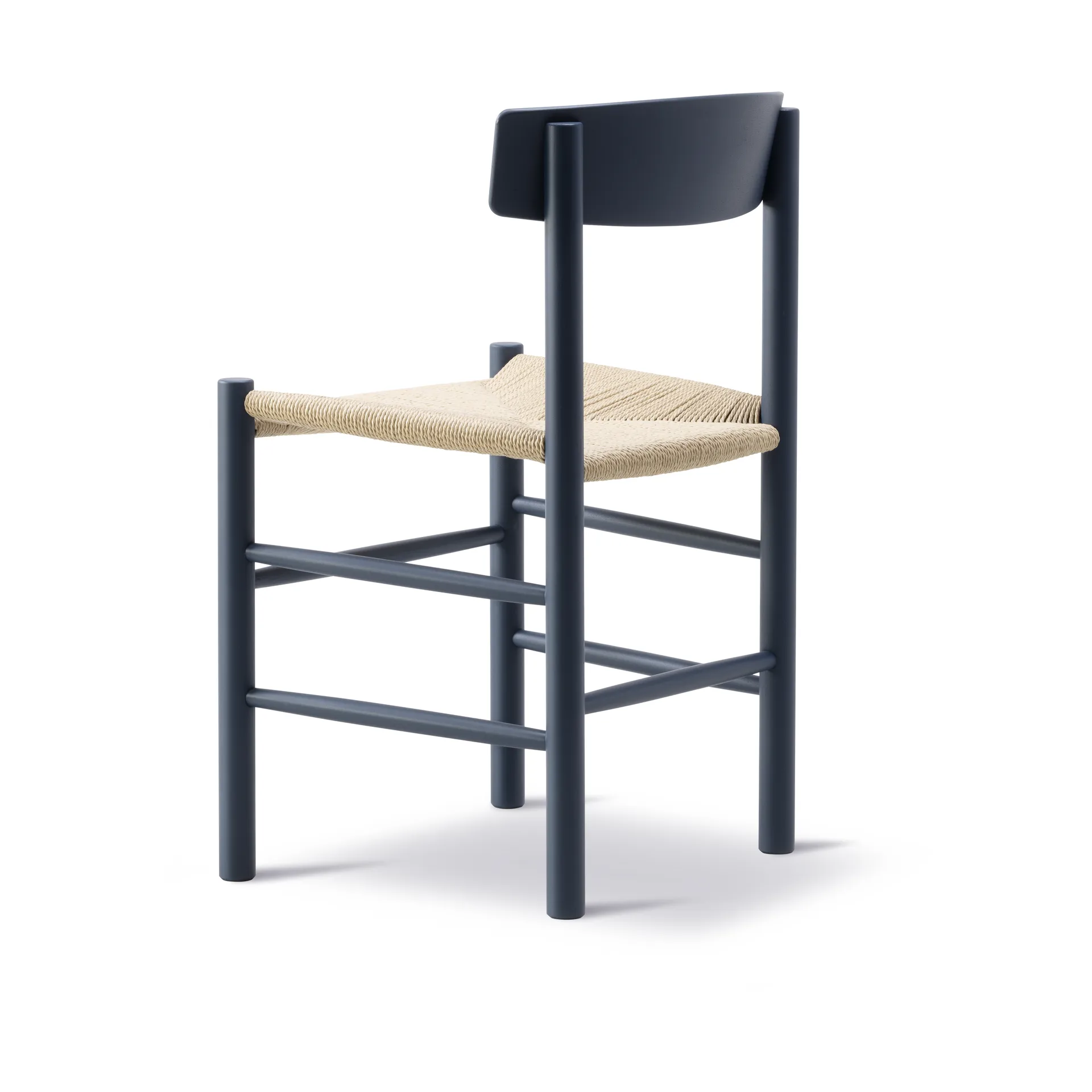 J39 chair, Indigo blue-braided natural Fredericia Furniture