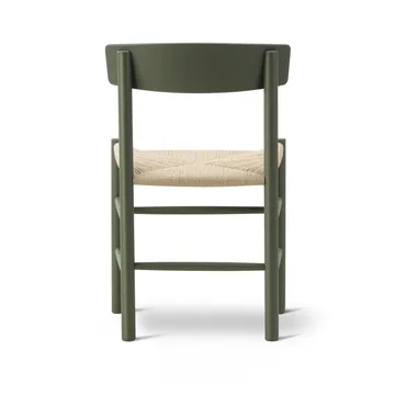J39 chair - Khaki green-braided natural - Fredericia Furniture