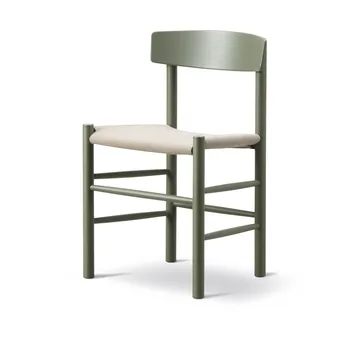 J39 chair - Khaki green-natural canvas - Fredericia Furniture