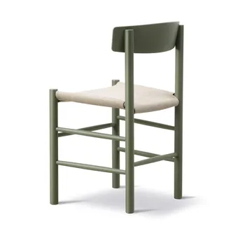 J39 chair - Khaki green-natural canvas - Fredericia Furniture