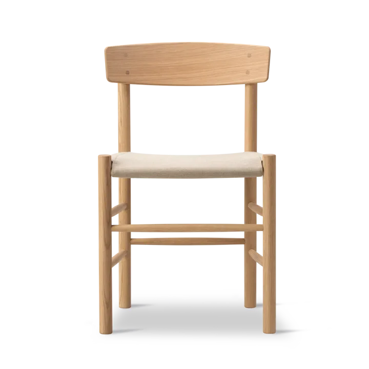 J39 chair - Light oiled oak-canvas natural - Fredericia Furniture