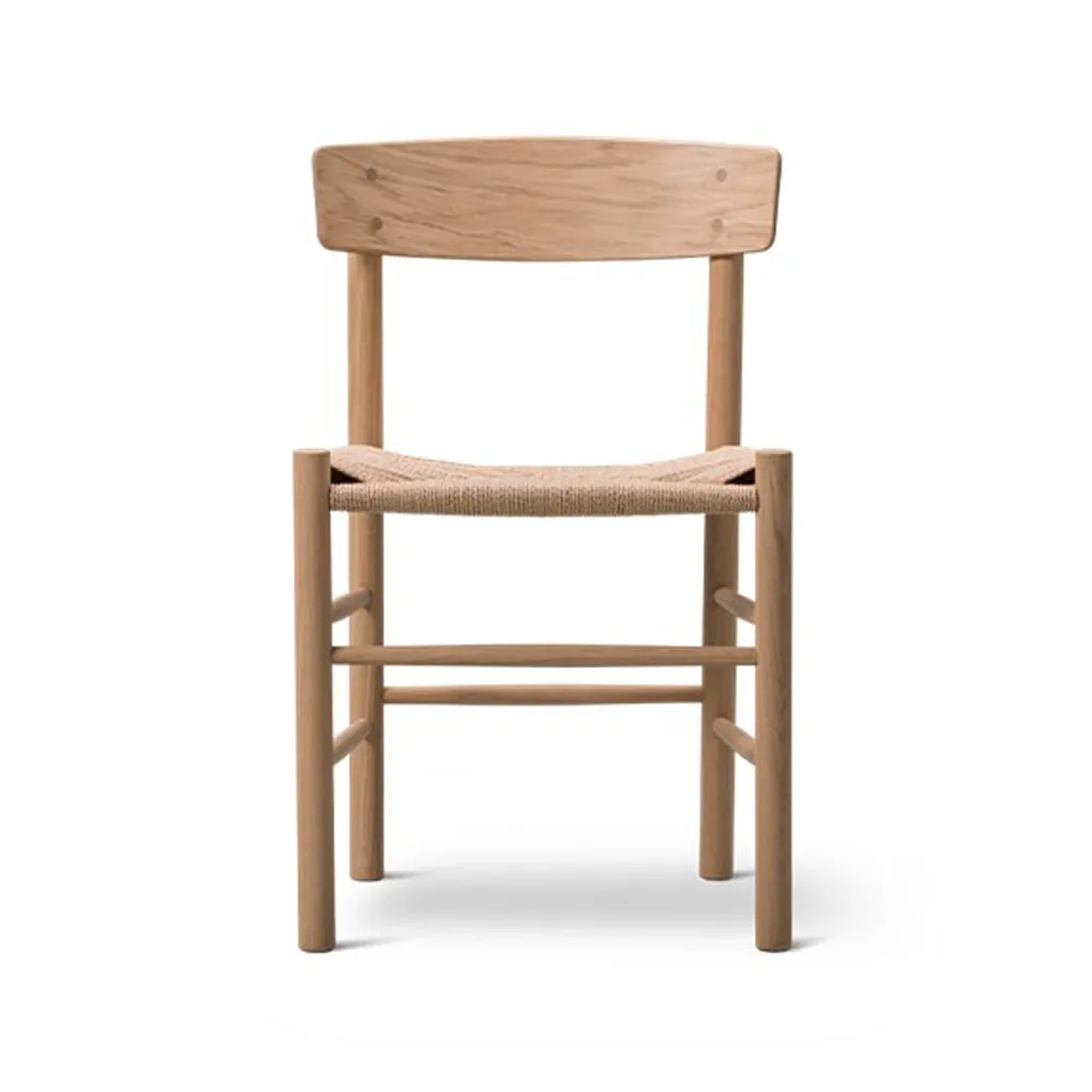 J39 chair, Light oiled oak—braided natural Fredericia Furniture