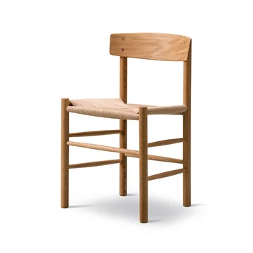 J39 chair, Oiled oak–woven natural, 6-pack - Fredericia Furniture