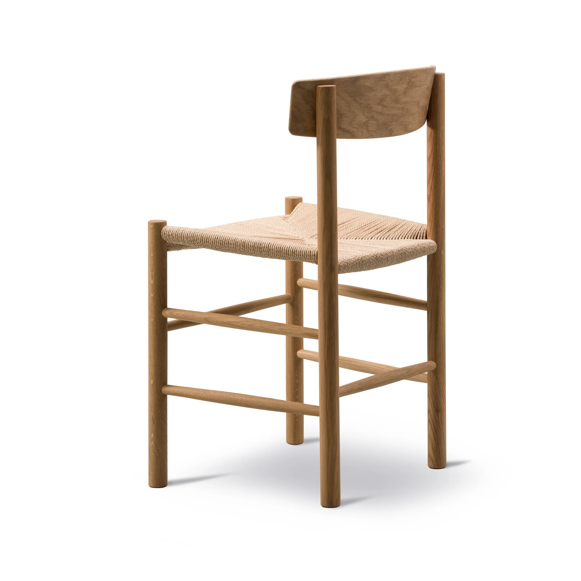 J39 chair, Oiled oak–woven natural, 6-pack,  Fredericia Furniture