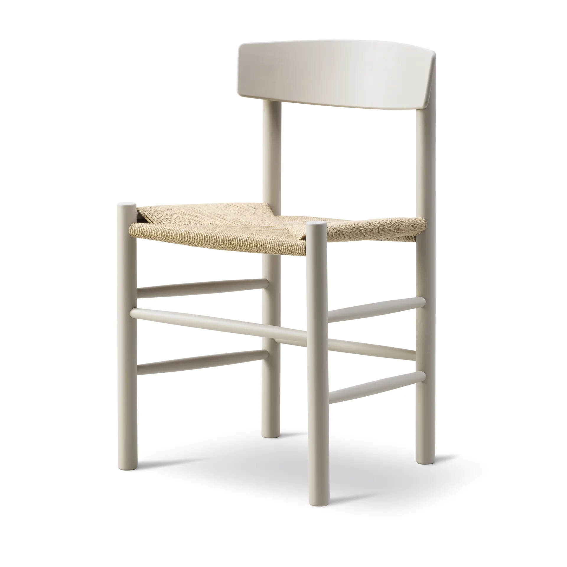 J39 chair, Pebble grey-woven natural Fredericia Furniture