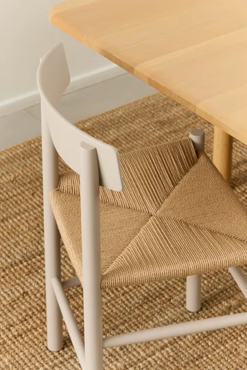 J39 chair - Pebble grey-woven natural - Fredericia Furniture