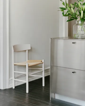 J39 chair - Pebble grey-woven natural - Fredericia Furniture