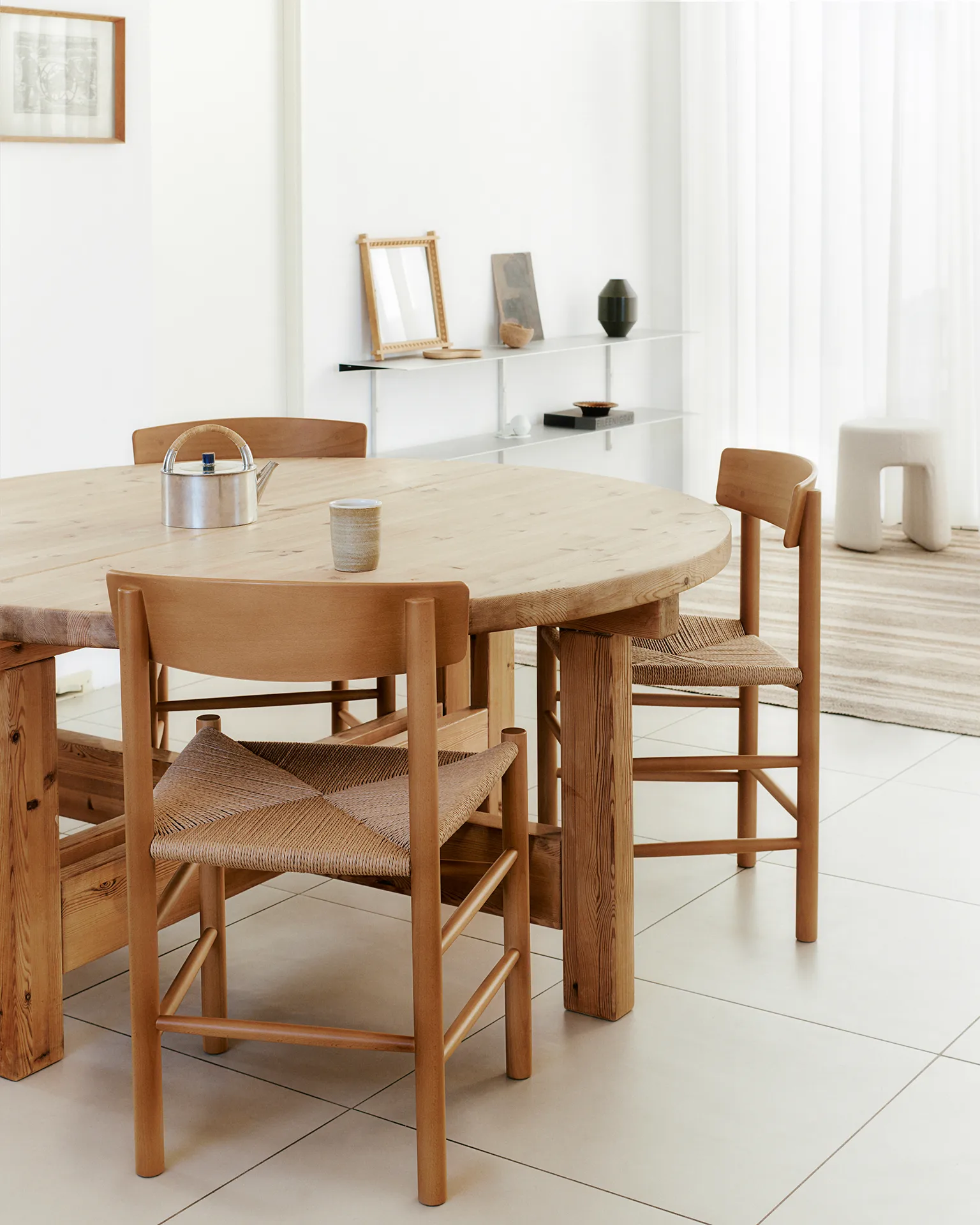 J39 chair, Vintage lacquered-braided natural Fredericia Furniture
