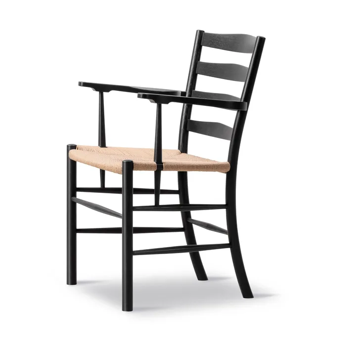 Klint armchair - Natural-woven black-lacquered oak - Fredericia Furniture