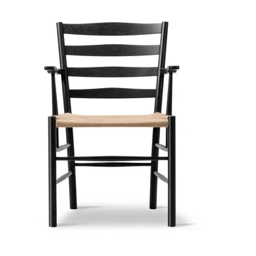 Klint armchair - Natural-woven black-lacquered oak - Fredericia Furniture
