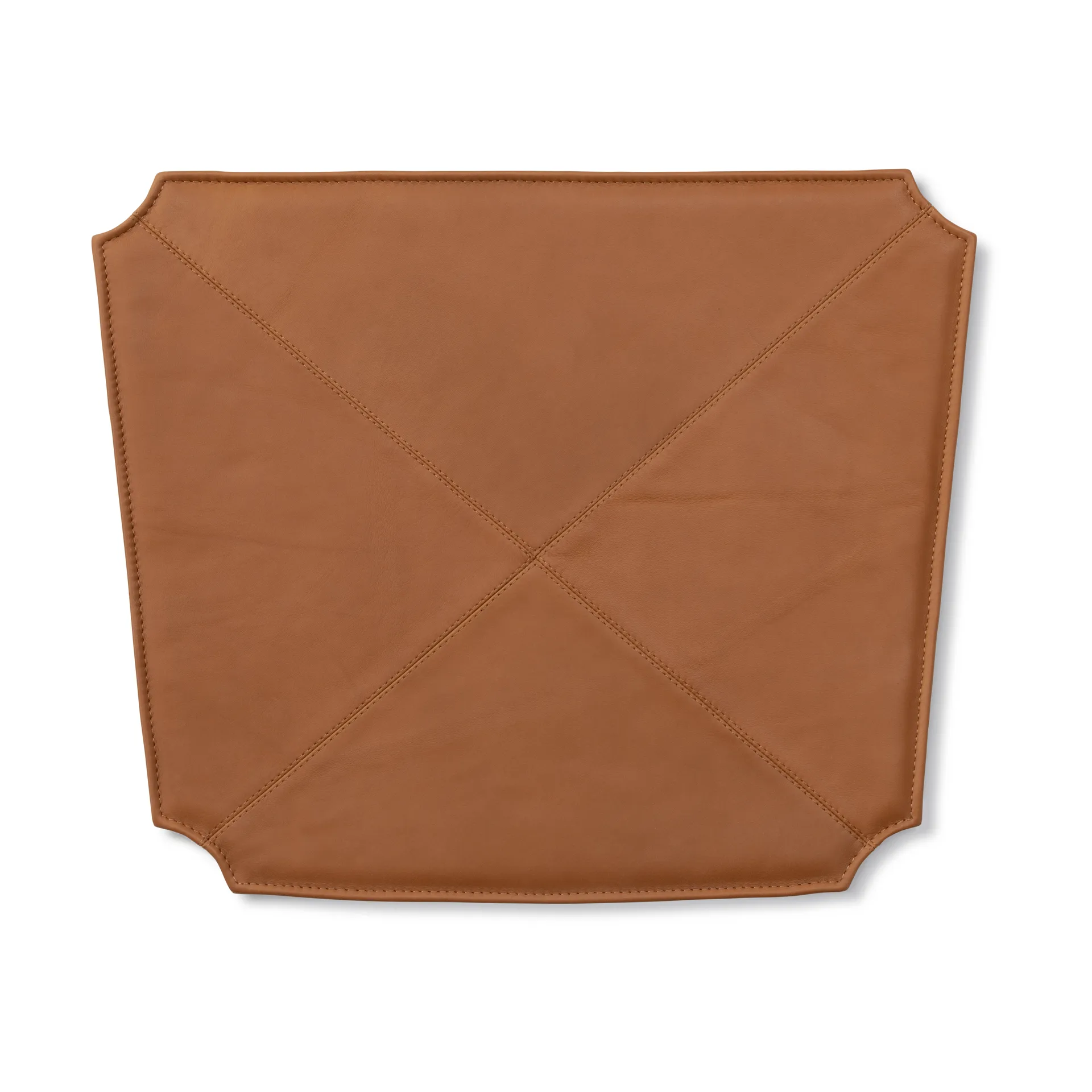 Leather seat cushion for the J39 chair, Leather Cera 905 Russet Brown Fredericia Furniture