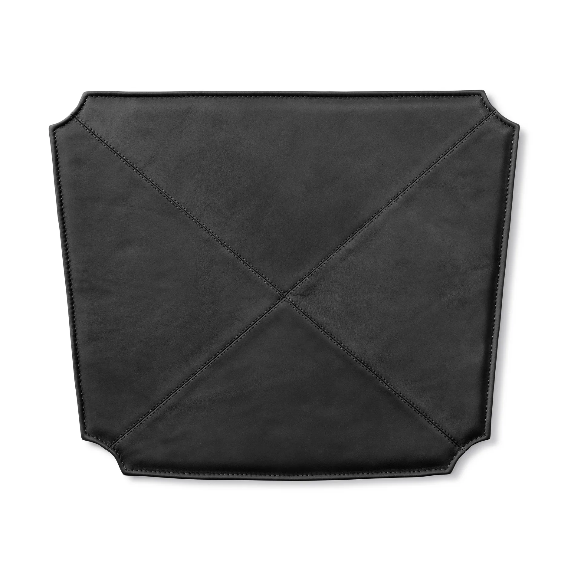 Leather seat cushion for the J39 chair, Leather Primo 88 Black Fredericia Furniture
