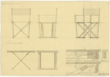 MK16 Folding Chair chair - Off white-lightly oiled oak - Fredericia Furniture