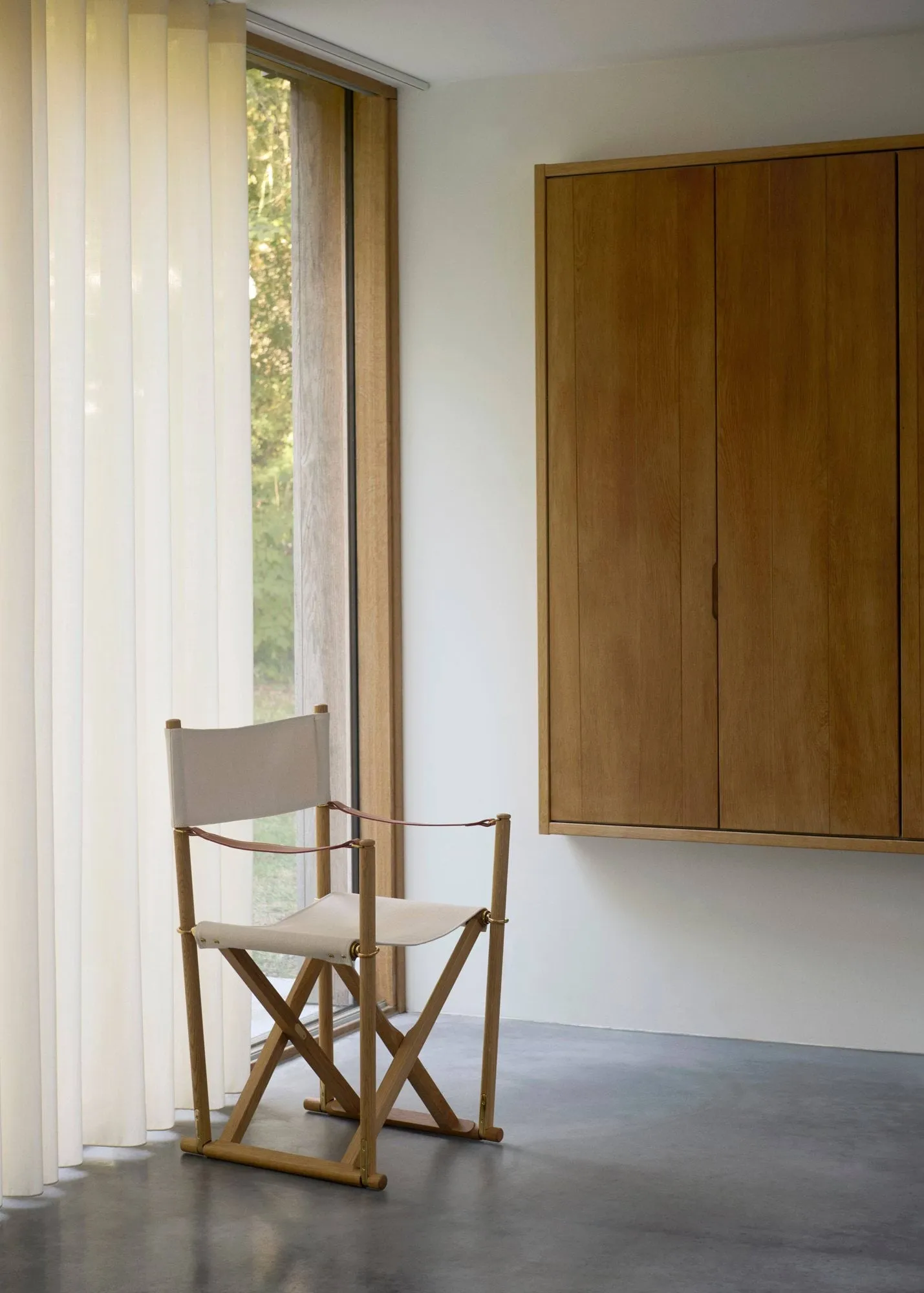 MK16 Folding Chair chair, Off white-oiled oak Fredericia Furniture