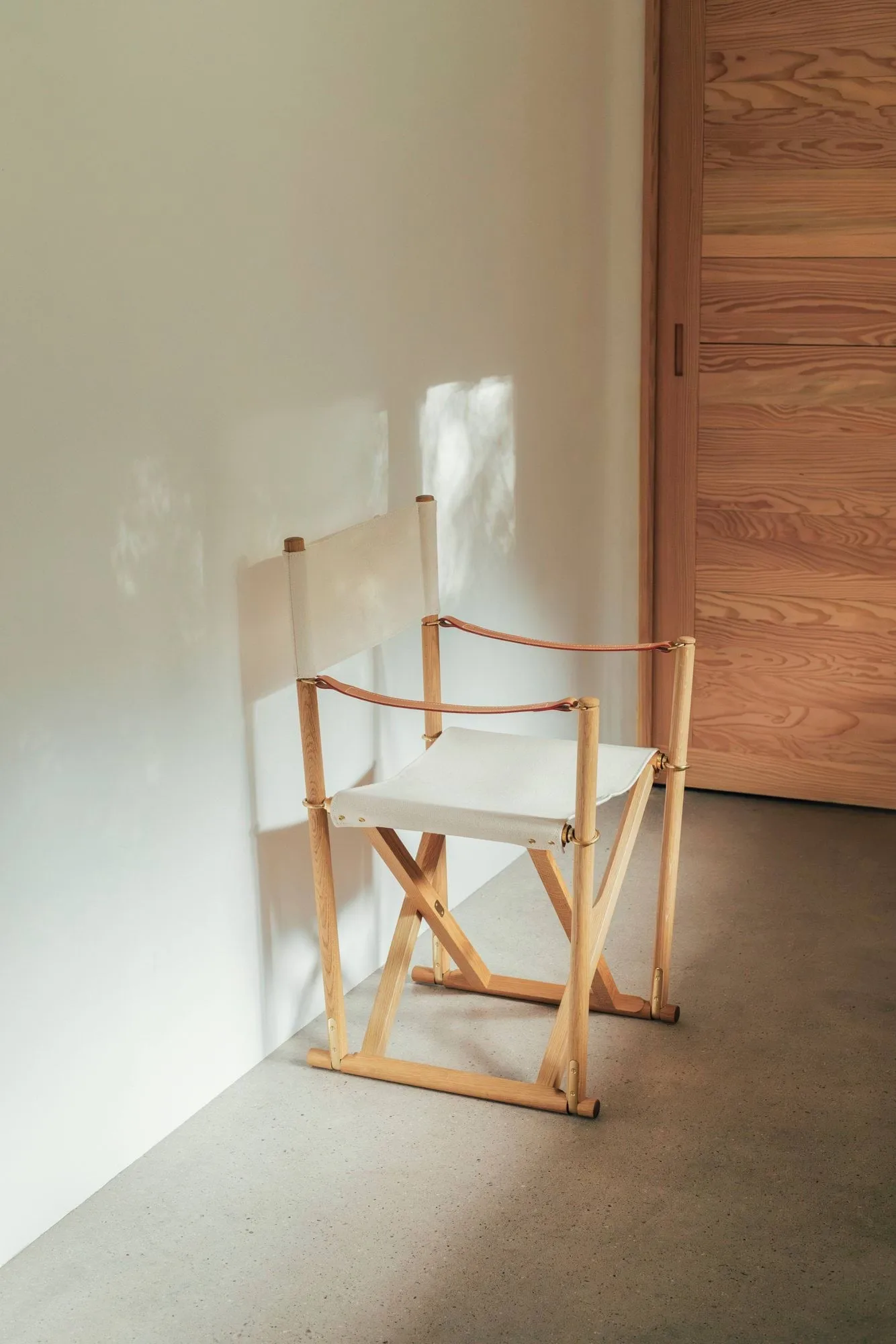 MK16 Folding Chair chair, Off white-oiled oak Fredericia Furniture