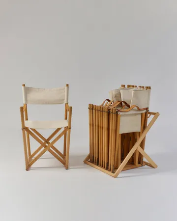 MK16 Folding Chair chair - Off white-oiled oak - Fredericia Furniture