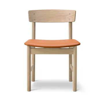 Mogensen 3236 chair - Soap-treated oak-leather cognac 307 - Fredericia Furniture