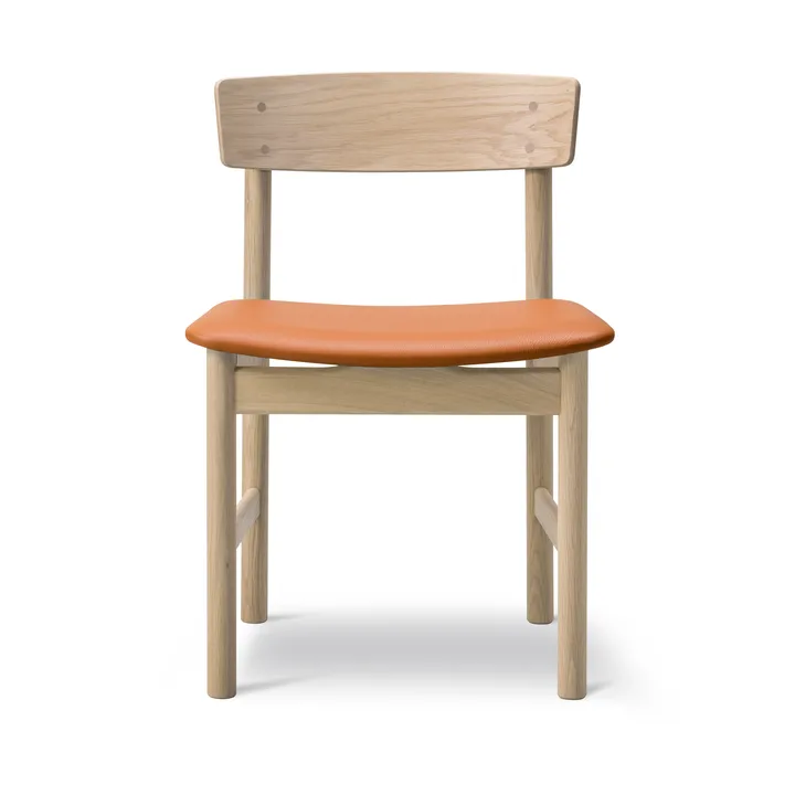 Mogensen 3236 chair - Soap-treated oak-leather cognac 307 - Fredericia Furniture