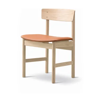 Mogensen 3236 chair - Soap-treated oak-leather cognac 307 - Fredericia Furniture