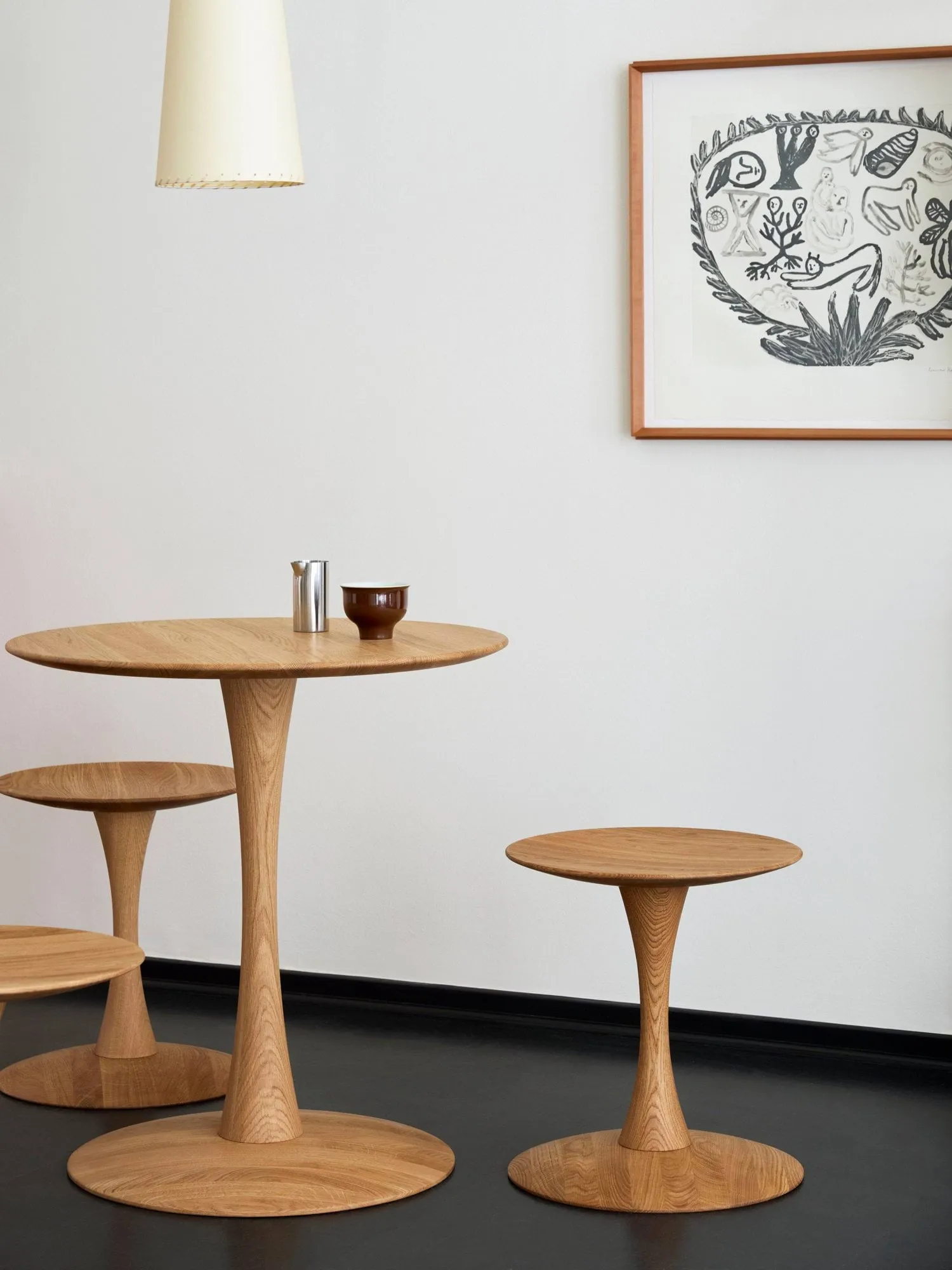 ND105 Trisse stool, Oiled oak, Ø40x46 cm Fredericia Furniture