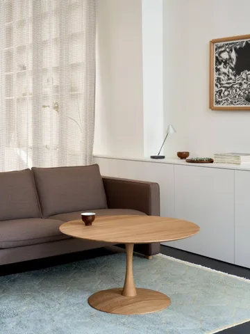 ND112 Trisse coffee table - Oiled oak, Ø75x48 cm - Fredericia Furniture