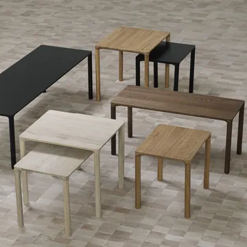 Piloti 6705 side table - Smoked oak-height 41 cm - Fredericia Furniture