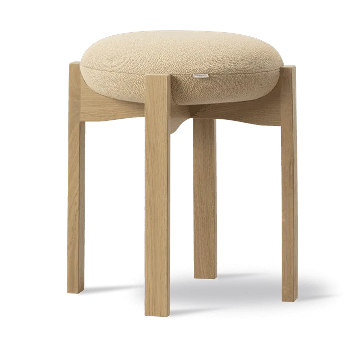 Pioneer low stool - Vidar 323-lacquered oak - Fredericia Furniture