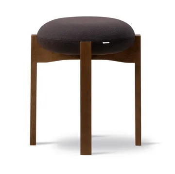 Pioneer low stool - Vidar 386-smoked stained lacquered oak - Fredericia Furniture