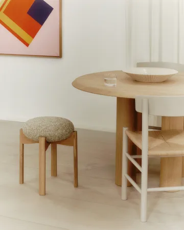 Pioneer low stool - Zero 0001-lacquered oak - Fredericia Furniture