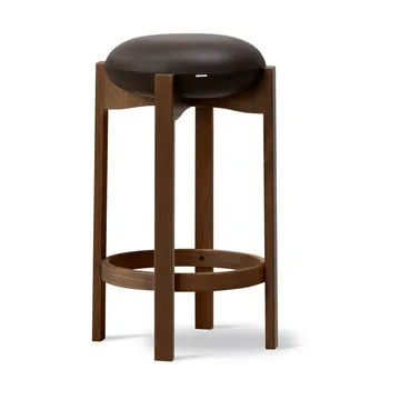 Pioneer stool high - Primo 86-1-smoked stained lacquered oak - Fredericia Furniture