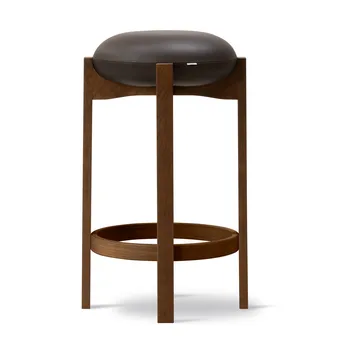 Pioneer stool high - Primo 86-1-smoked stained lacquered oak - Fredericia Furniture
