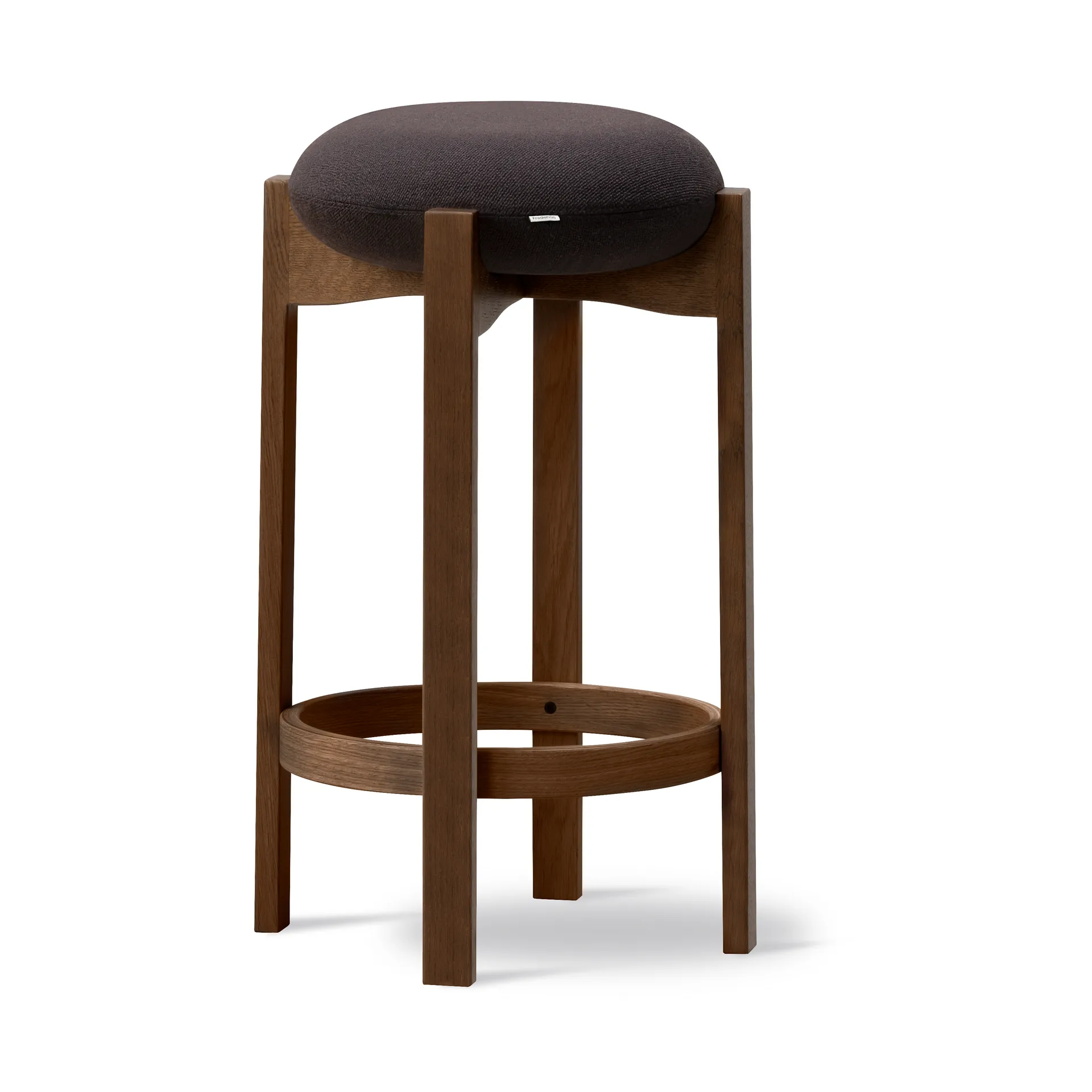 Pioneer stool high, Vidar 386-smoked stained lacquered oak Fredericia Furniture