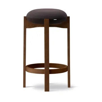 Pioneer stool high - Vidar 386-smoked stained lacquered oak - Fredericia Furniture
