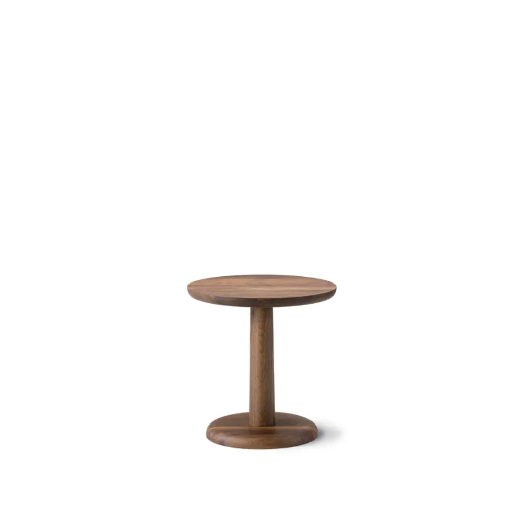 Pon side table, Smoked oak oil, Ø40 cm Fredericia Furniture