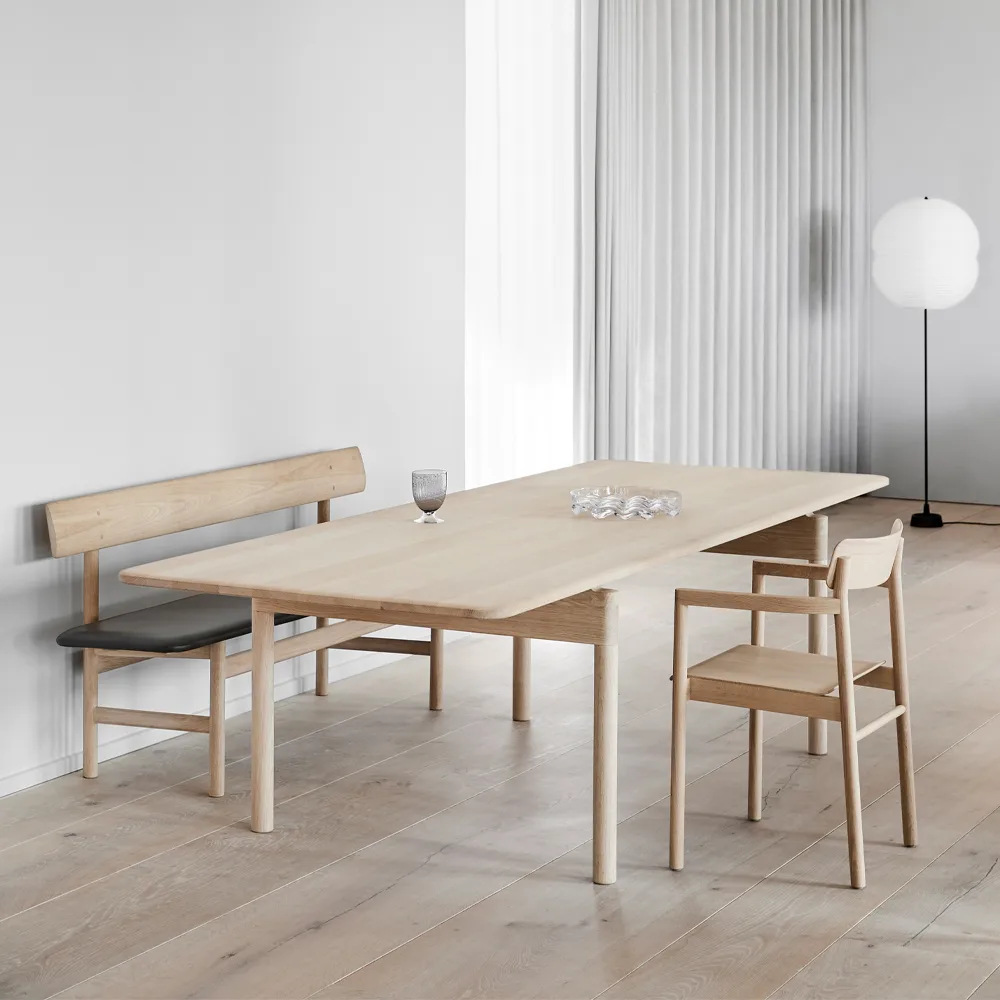 Post 3445 armchair, Black lacquered oak Fredericia Furniture