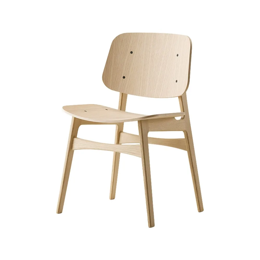 Søborg wood chair, Clear lacquered oak Fredericia Furniture