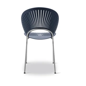 Trinidad 3398 chair - Nordic blue-chrome - Fredericia Furniture
