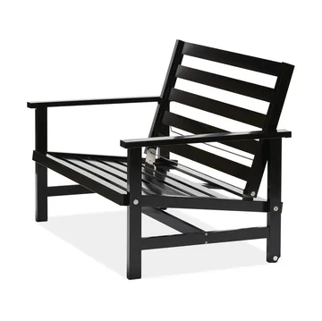 08 sofa - Black, 2 seater - Fri Form