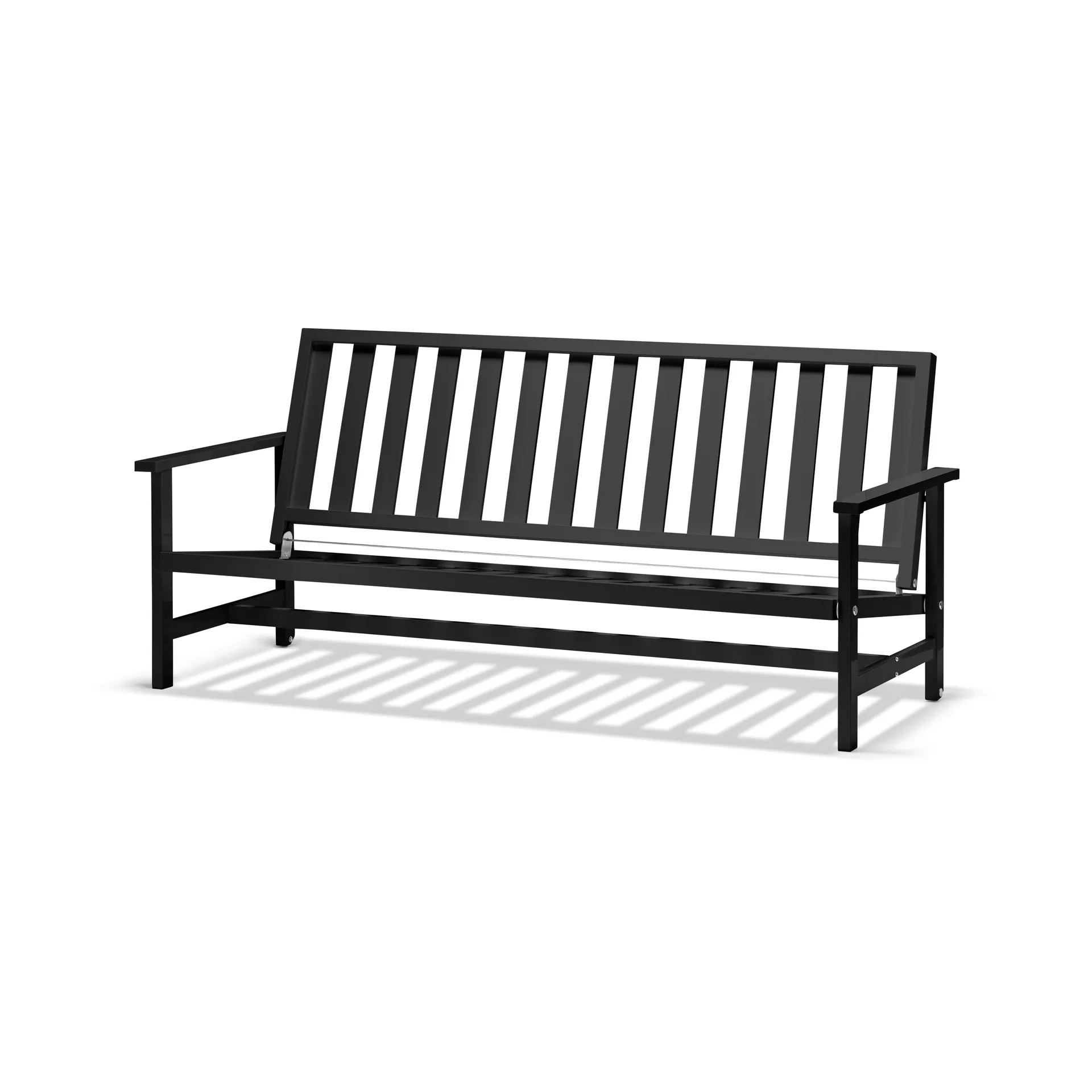 09 sofa, Black, 3 seater Fri Form
