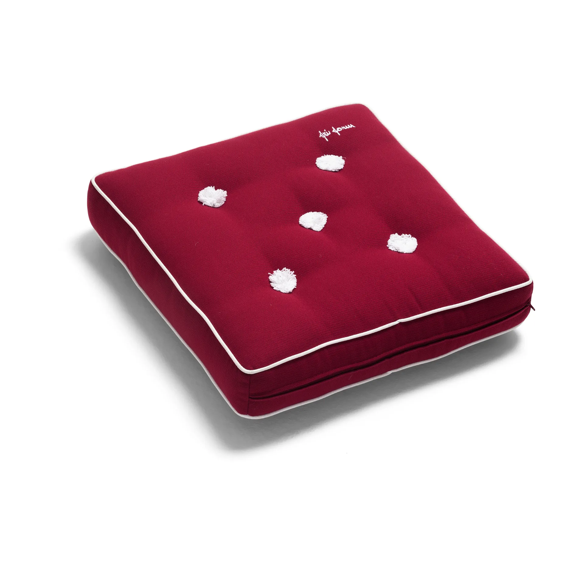 42 cushion, Red, 42x42 cm Fri Form